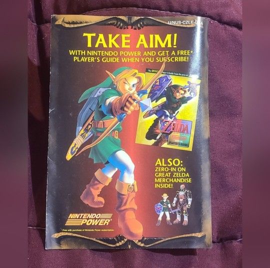 U/NUS-CZLE-USA Zelda Ocarina Time Player Guide Offer Insert N64 Nintendo 64 Only