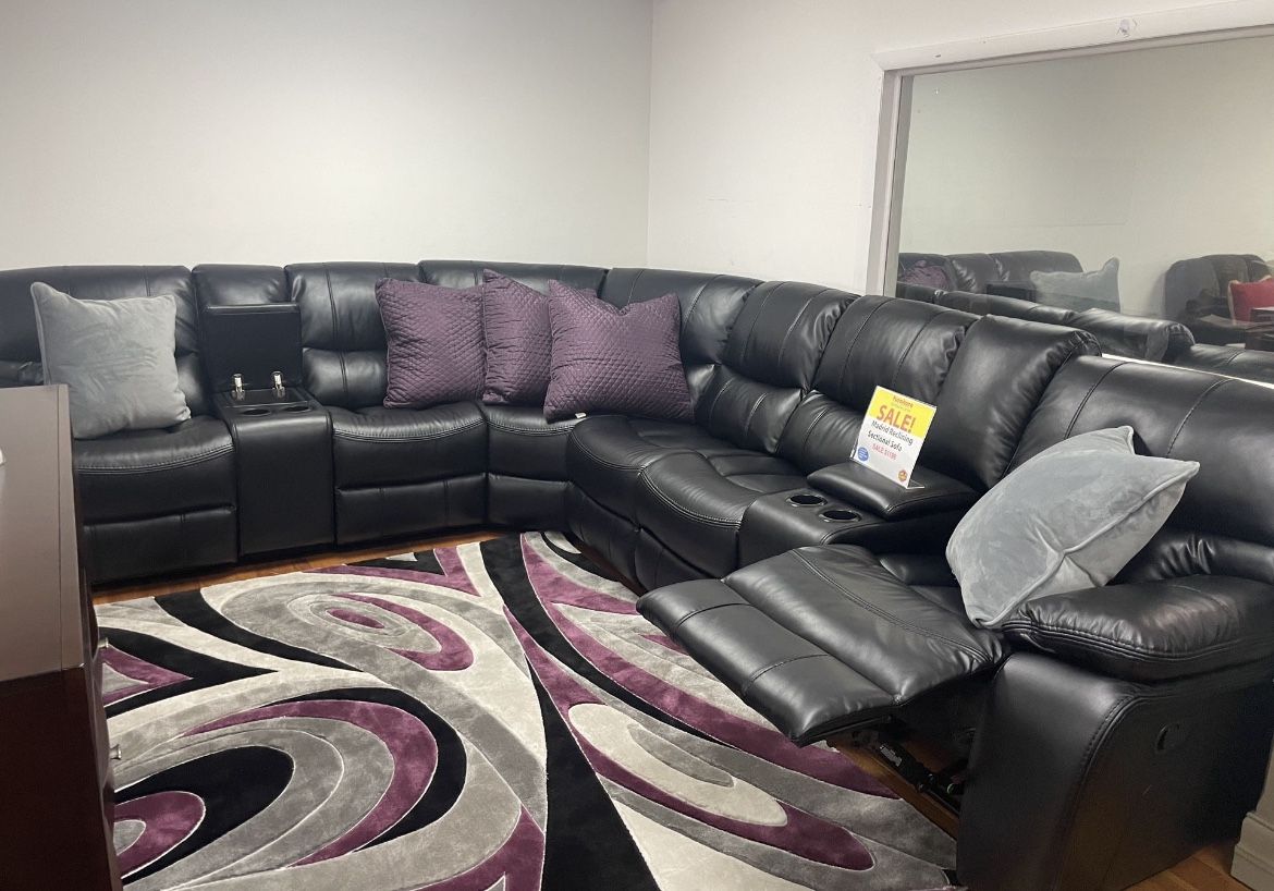 NEW COMFY MADRID RECLINING SECTIONAL SOFA SET ON SALE NOW ONLY $1499! NO CREDIT NEEDED FINANCE AVAILABLE 💰🤩 SAME DAY DELIVERY 🚚