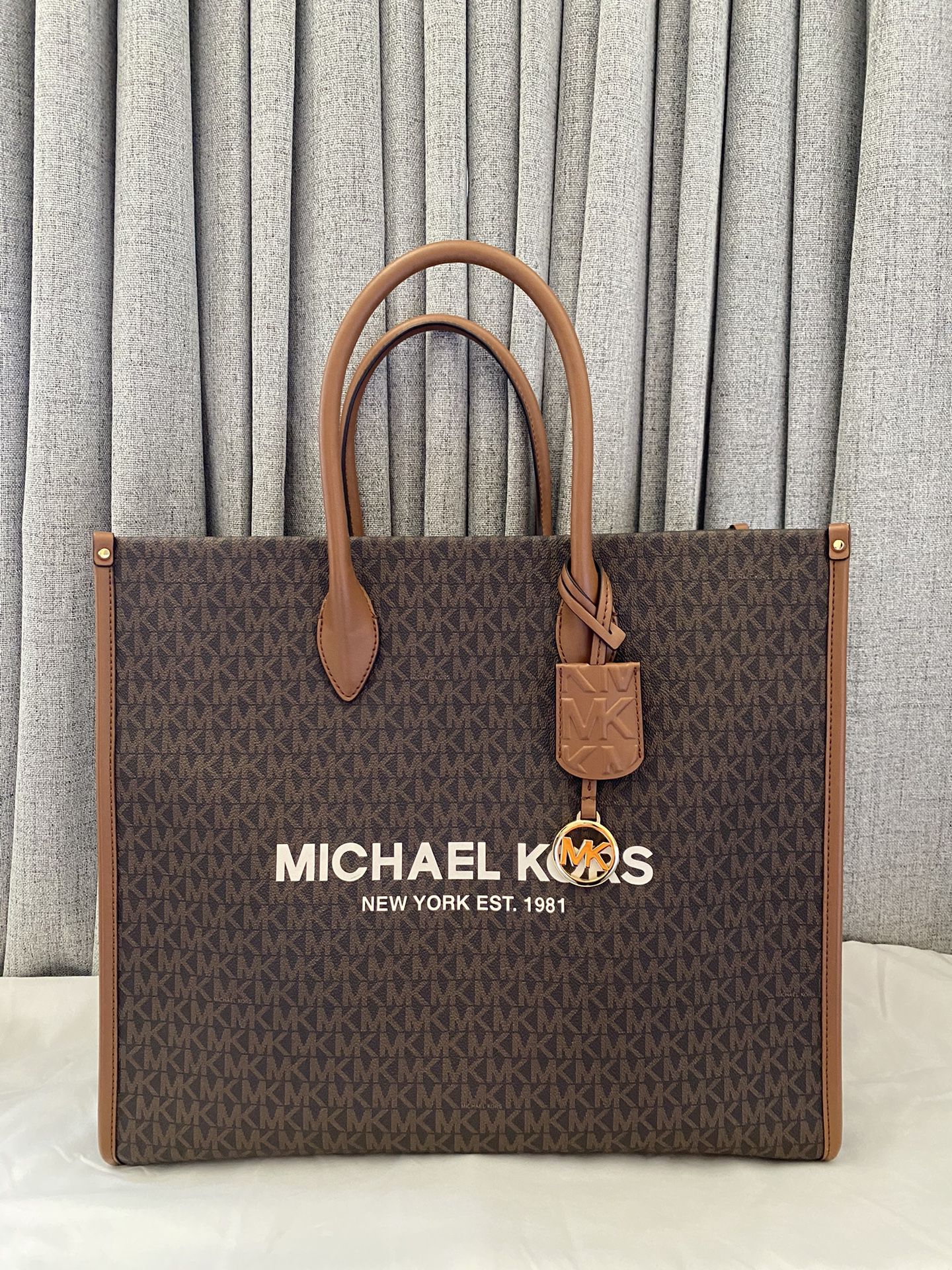 Authentic Preloved Michael Kors Mirella Large Tote Brown Work Bag