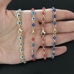 Gold Plated Evil eyes👁️ Anklet（$7each）