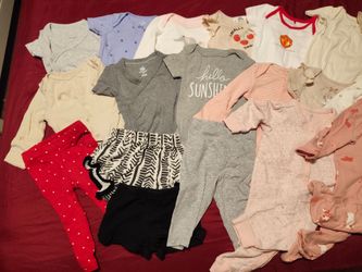 Baby Girl Clothes Lot (3-6 Months) - 22 Pieces