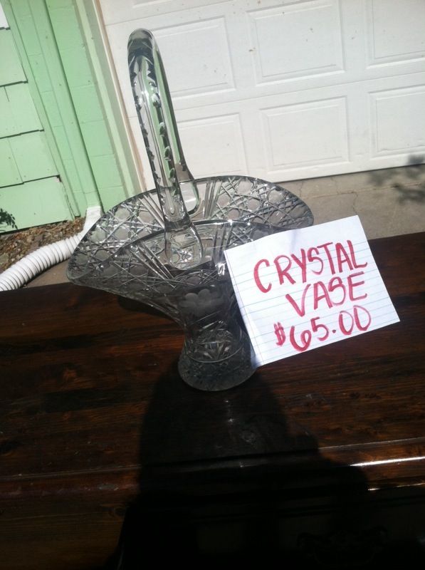 Real Glass Crystal Vase