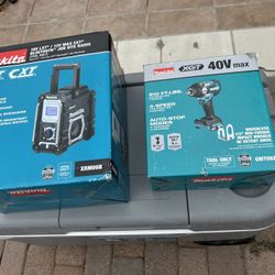 Makita Impact Wrench And Job site Radio