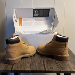 Youth Timberland Premium 6 inch Waterproof Wheat 13C