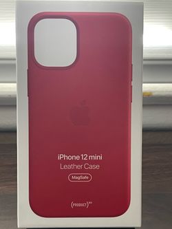 Apple iPhone 12 Mini Leather Case MagSafe RED