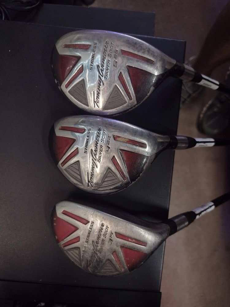 3 Tommy Armour Hybrid Golf Clubs