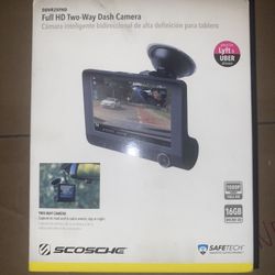 Full HD 2-Way Dash Cam with 16GB SD Card