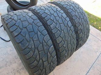 3 Used  LT 285 70 17 Cooper Discoverer ATP Tires 10PLY Load Range E 10/32nds Date 2018