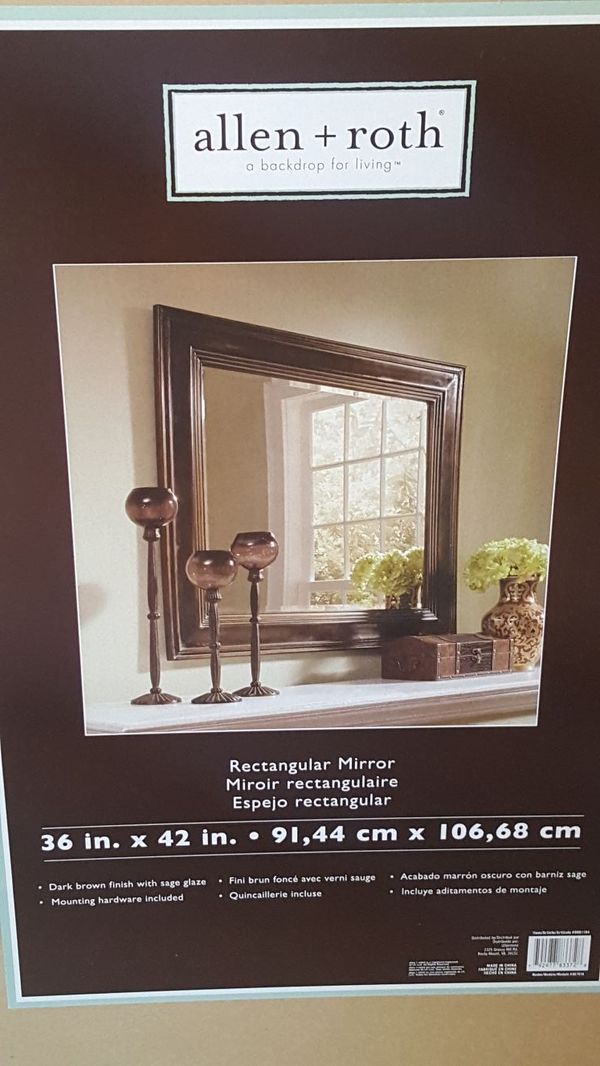 Allen Roth Rectangular Mirror Set Of 2 For In San Jacinto Allen Roth Rectangular Mirror Set Of