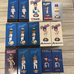 15 Dodgers Bobble Heads Bobbleheads SGA In Box 
