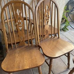 Wooden Oak Chairs