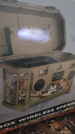Full capacity toolbox even with speaker.