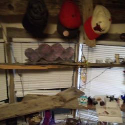 Hanging 150year Old Barn Wood Shelves 