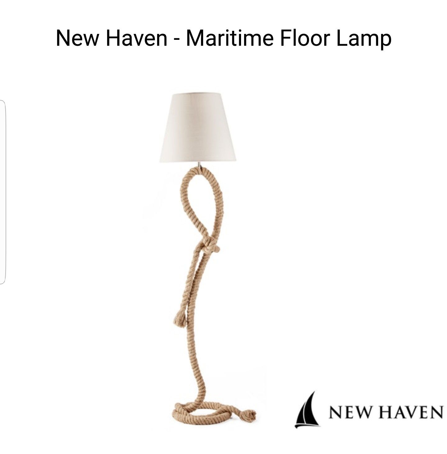 Rope floor lamp