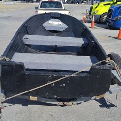 14 ft Jon Boat Aluminum Wide and Stable