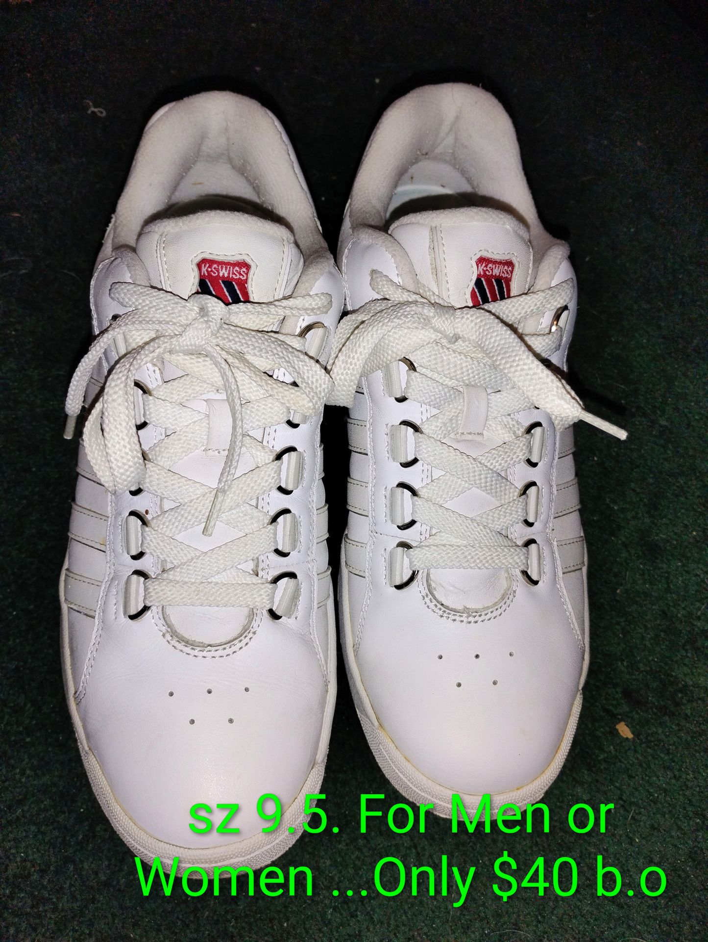 K-SWISS SNEAKERS SZ 9.5