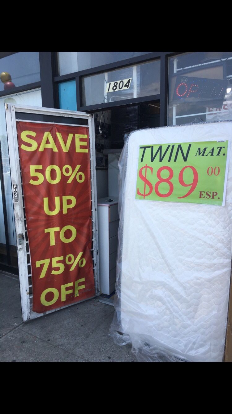 Twin Mattress Regular Reversible New