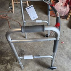 Drive Deluxe Two Button Folding Walker