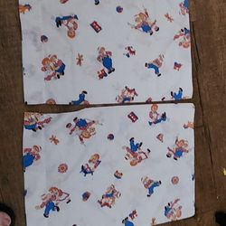 Vintage Raggedy Ann And Andy Crib Set Of Pillow Cases