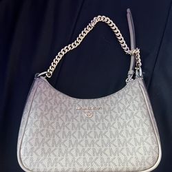 michael kors jet set charm small pebbled leather pochette 