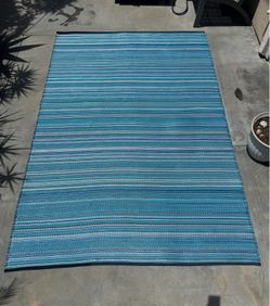 Outdoor Camping Patio Rug Mat 9x6 RV Travel Trailer
