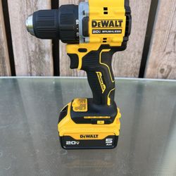 Dewalt 20V Max Atomic Brushless 1/2” Drill Driver w/ 5.0Ah Battery BRAND NEW