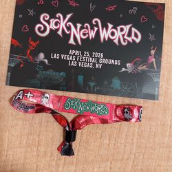 Sick New World GA PLUS (+) Festival Ticket Wristband 🖤 See Description