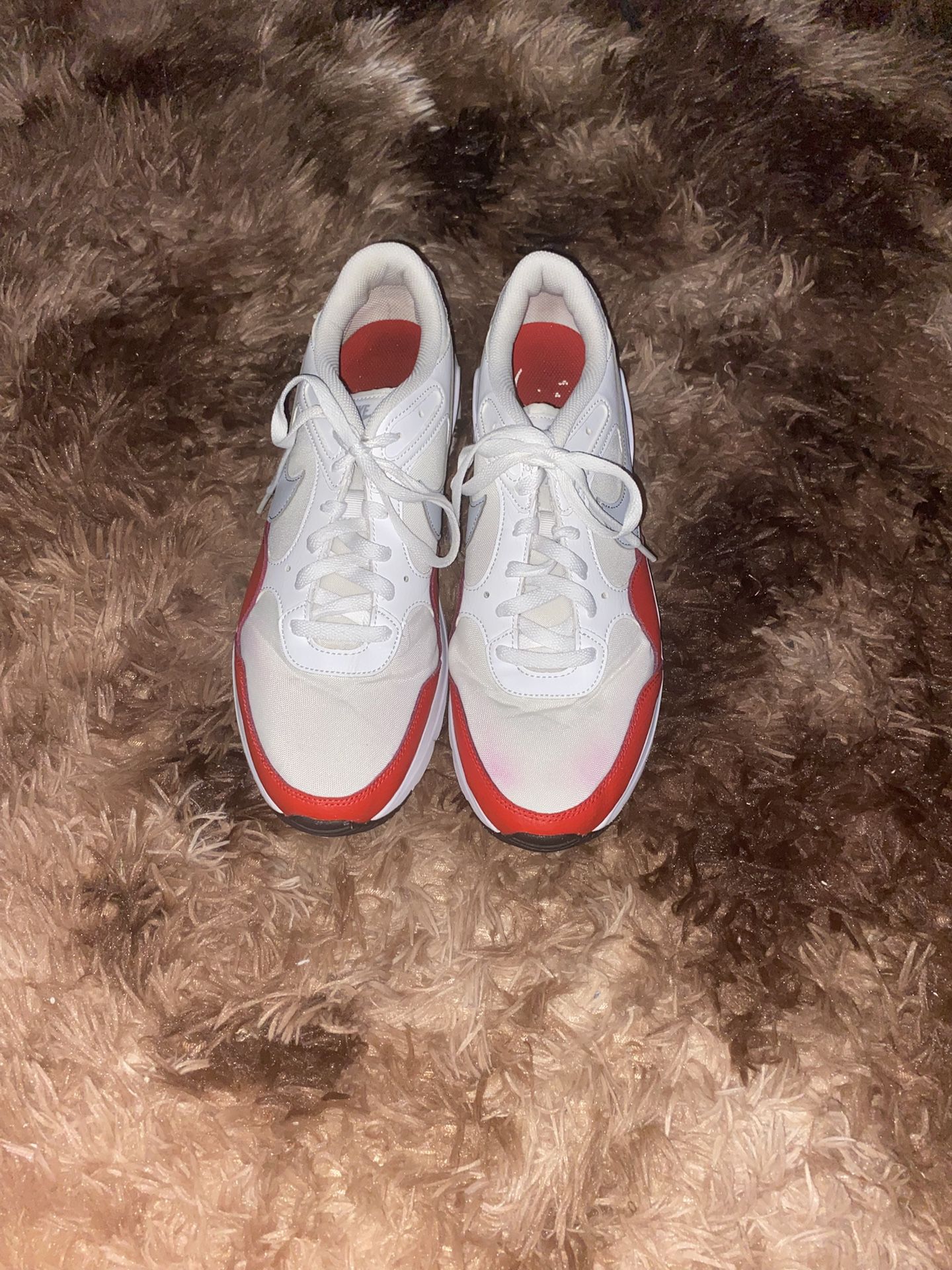 White And Red Nike Air