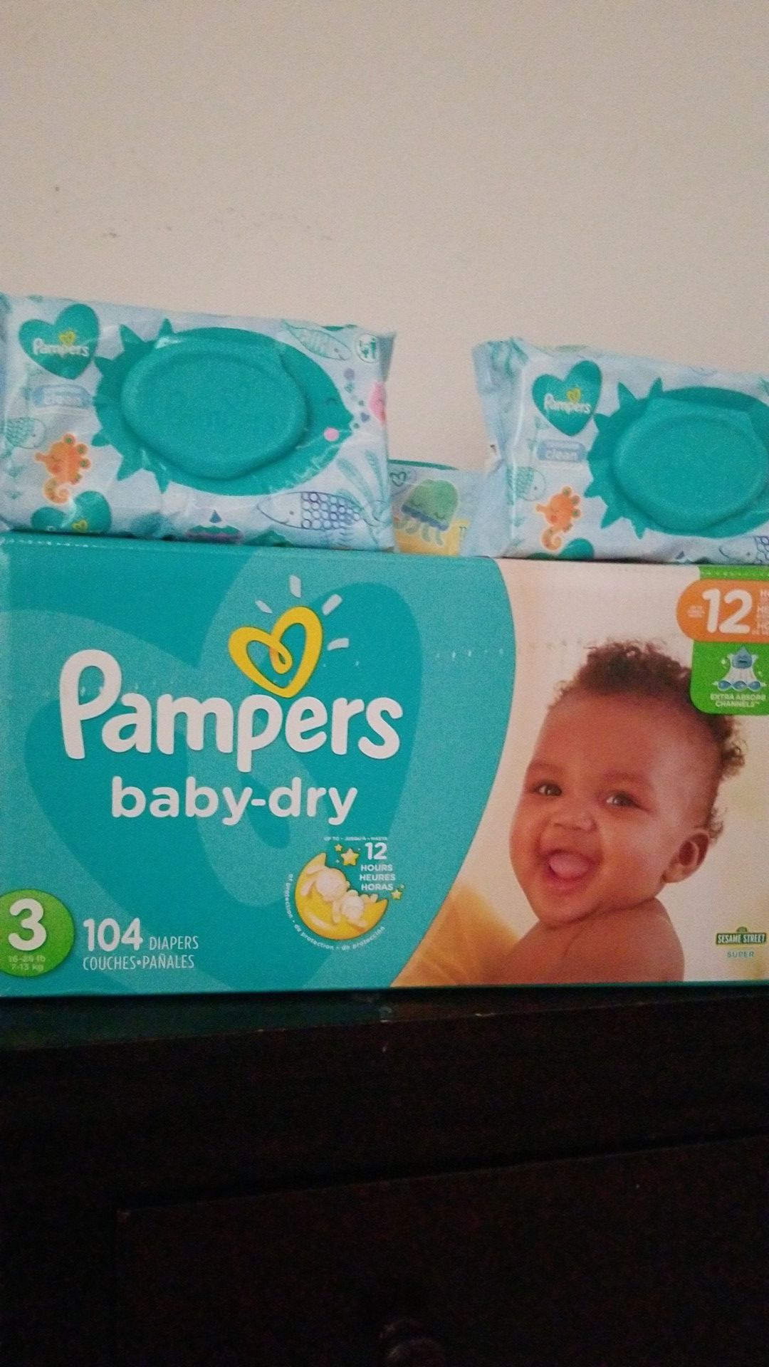Pampers and wipes