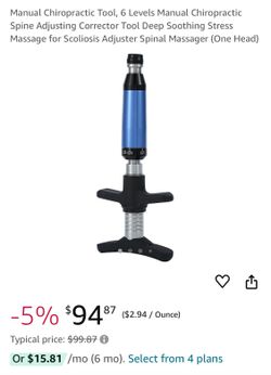 Manual Chiropractic Tool, 6 Levels Manual Chiropractic Spine Adjusting Corrector