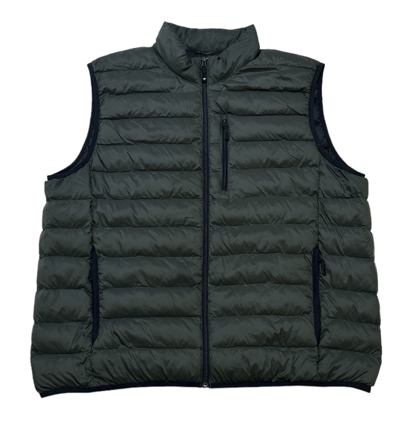32 Degrees Heat Men’s Pocketed Sleeveless Green Full Zip Puffer Vest Size XXL