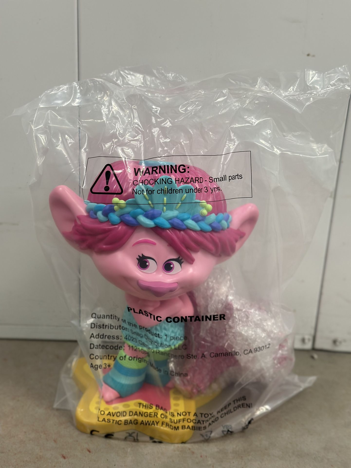 NEW/SEALED AMC Exclusive Trolls Band Together Poppy Popcorn Bucket 15”
