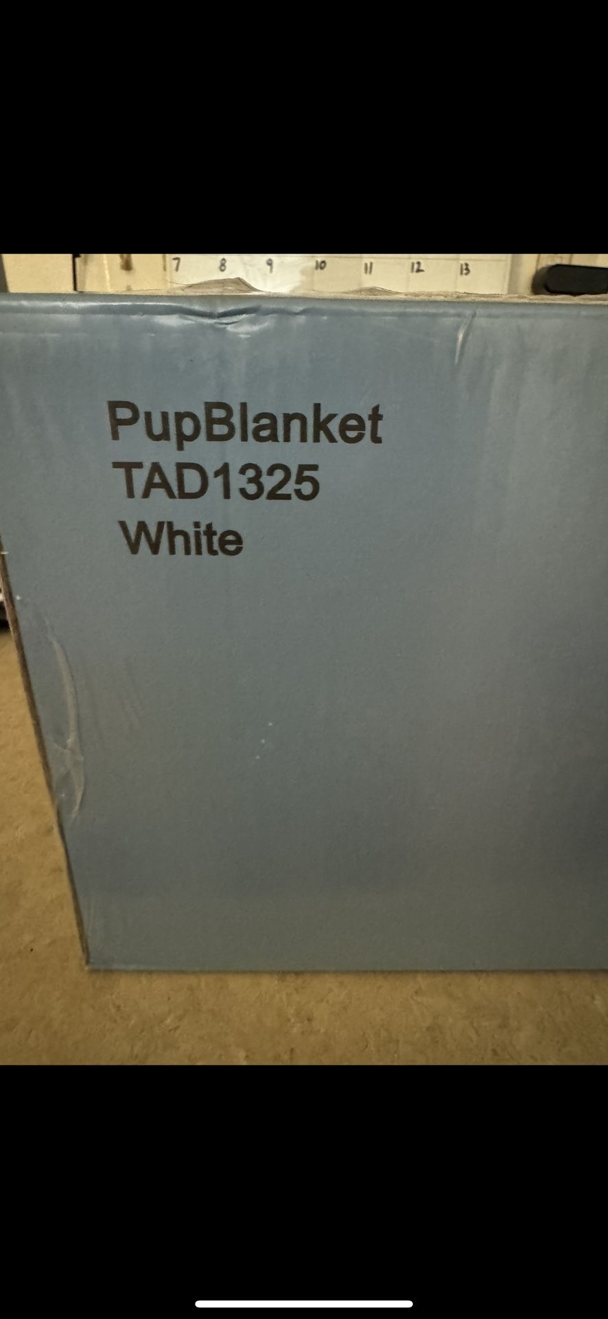 pup blanket white