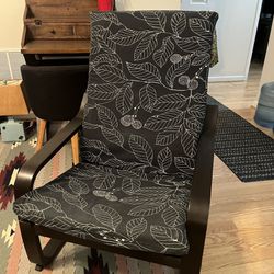 IKEA Poang Chair - Black/Brown Frame
