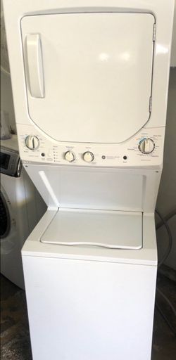 GE 24" Wide Laundry Center Washer and Gas Dryer Combo