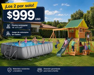 Alberca y juegos para niños por $999