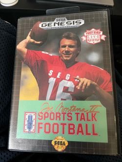 Joe Montana II Sports Talk Football Sega Genesis