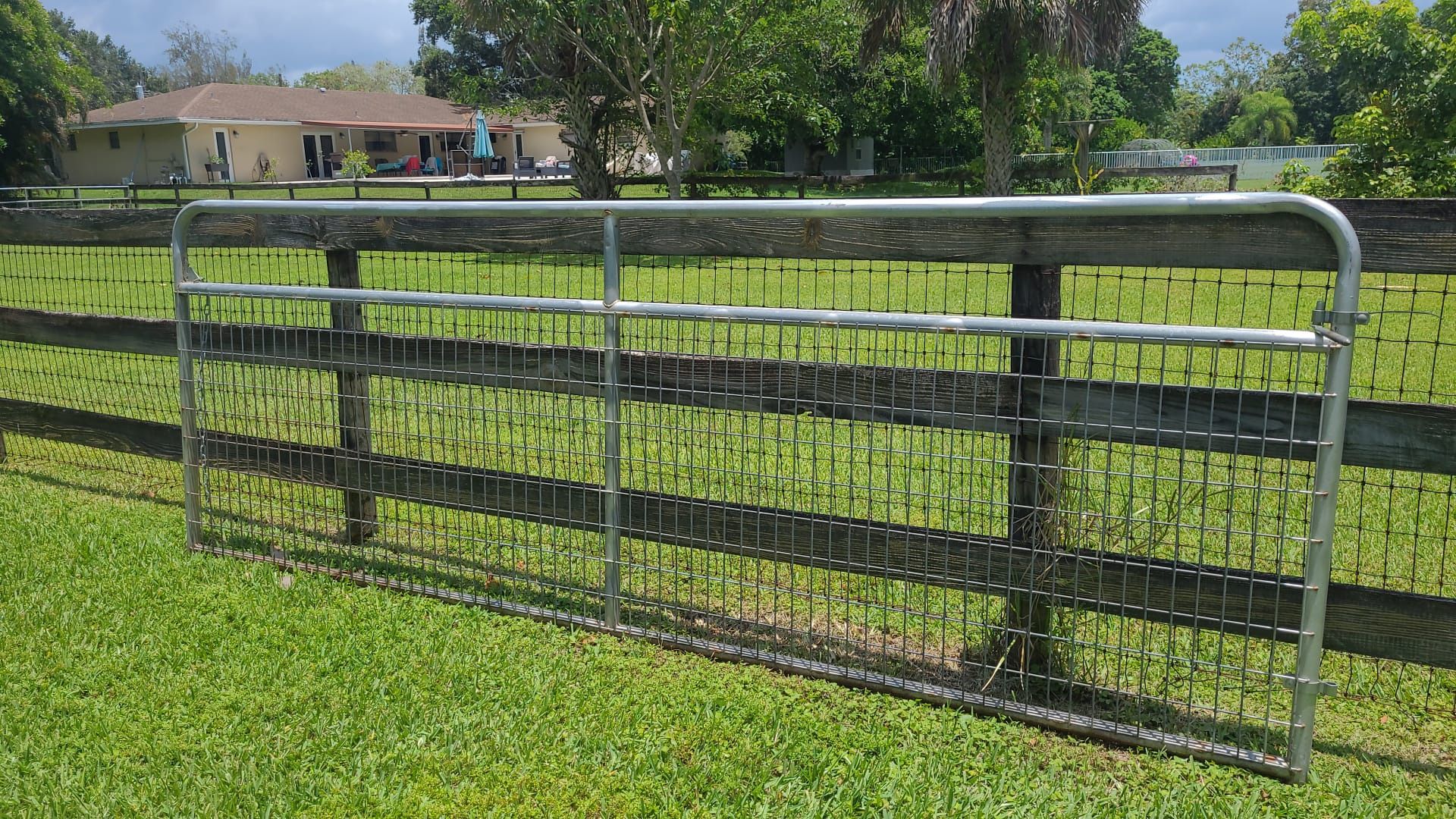 Galvanized Steel Farm Gate 12x4 Feet