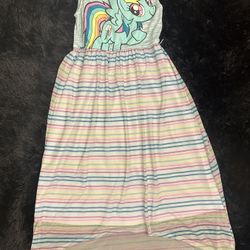 My Little Pony Girls Hi Lo Dress Size 7/8