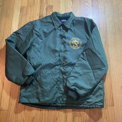 Vintage CLARKSON UNIVERSITY NEW YORK BUTTON Jacket Coat FLEECE LINED LARGE USA