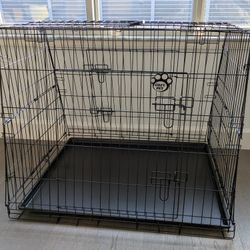 Cozy Pet CDC08 Double Door Dog Pet Car Transport Cage Travel Crate Collapsible