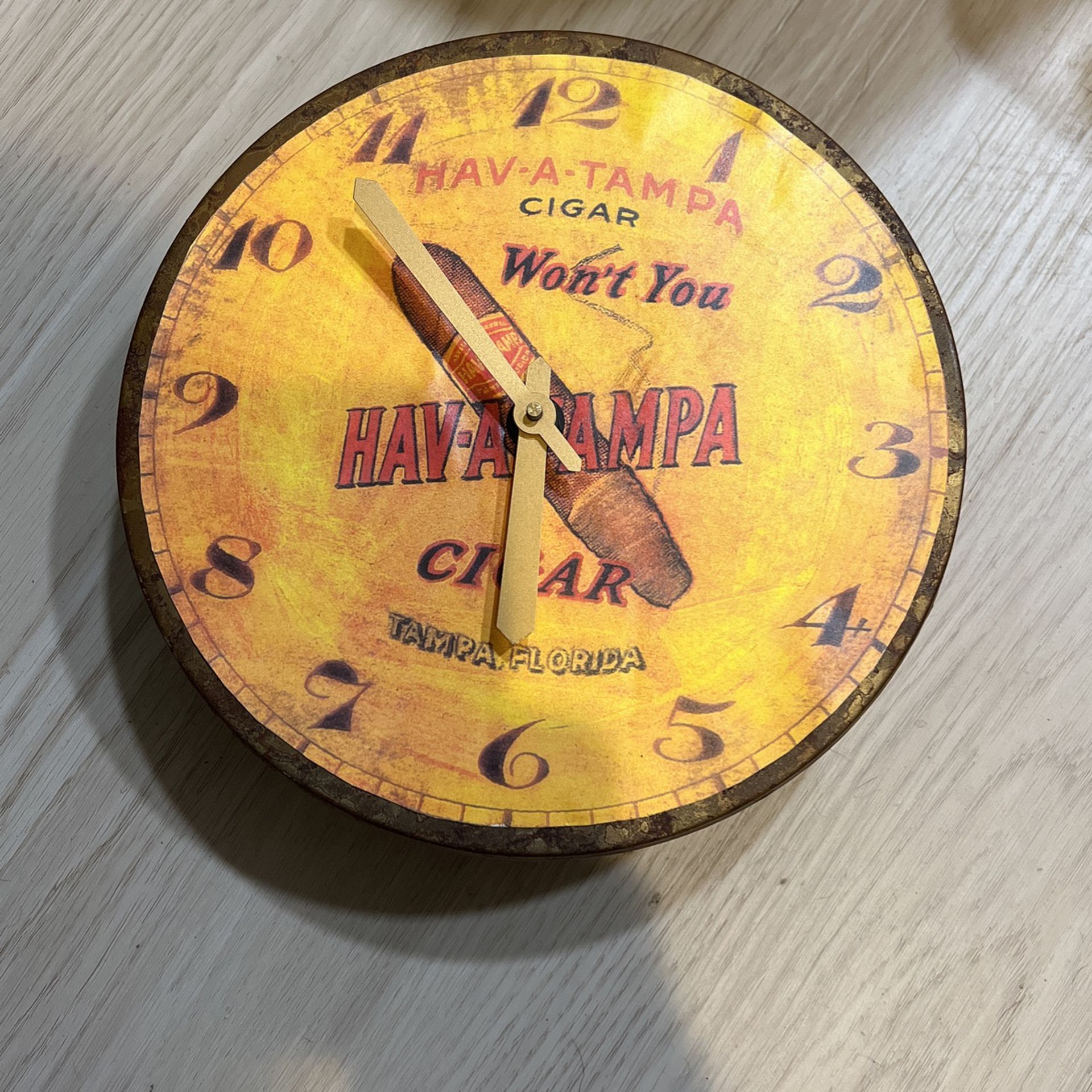Have A Tampa Cigar Clock