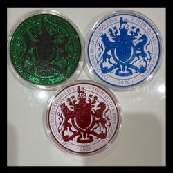 Queen's Beasts Completer 5 Troy Oz Copper Coins Set of 3