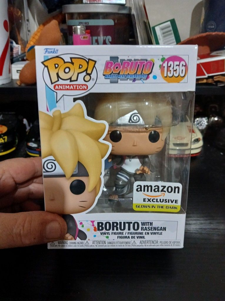 Brand New Boruto Rasengan #1356 Funko Pop Amazon Exclusive Glows In Dark..