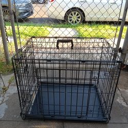 Crate 24"w ×17"L ×19"tall. 