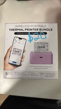 Wireless portable thermal printer