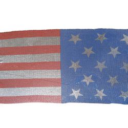 Craft Material Metal mesh Fabric US Flag cuttable for Clothing Bag Making Party Decorations (US Flag Sequins)