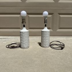 White Lamps (pair)