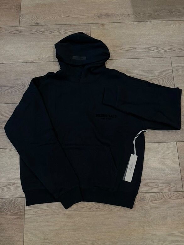 Essentials Fear Of God Black Hoodie (size medium)