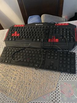 2 Computer Keyboards For Sale. $15 For Both